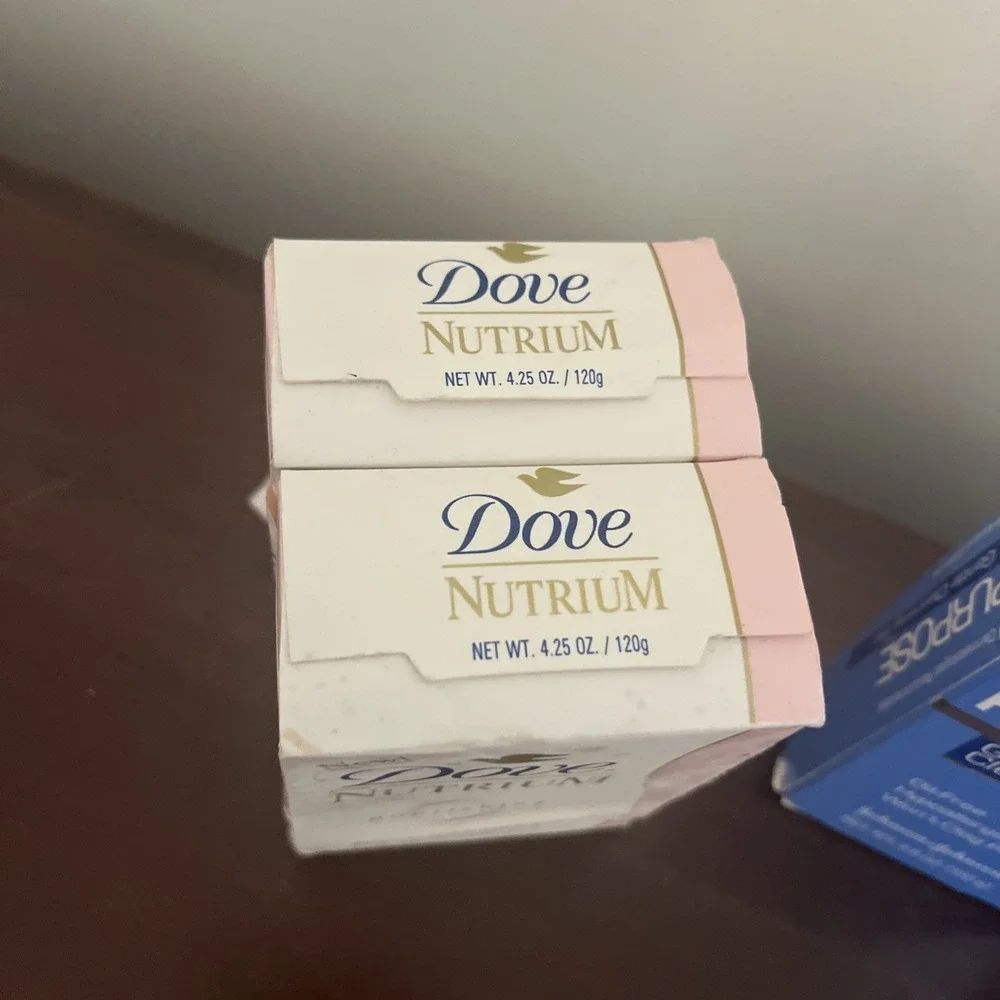 Vintage Bar Soaps Lot Spirit, Dove Nutrium & Purpose-5 Bars Total